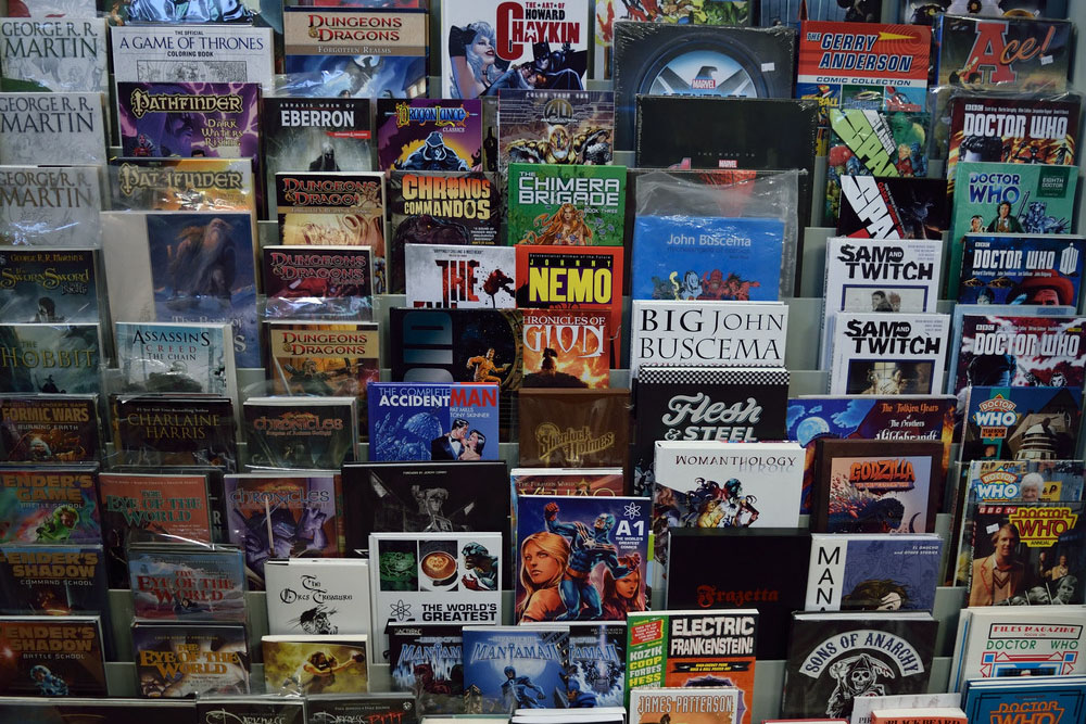 Graphic Novels on a Shelf